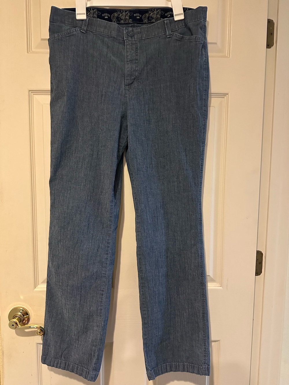 Lee Riders ladies Classic Straight-Leg Denim Pants - Blue